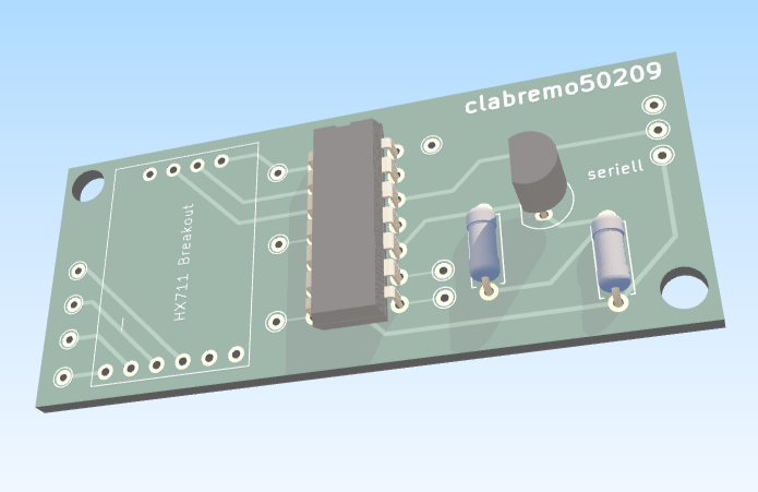 Bild eines ersten PCBs für Steel4Bees